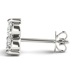 Lab Grown 3-Stone Earrings