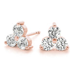 3-Stone Earrings