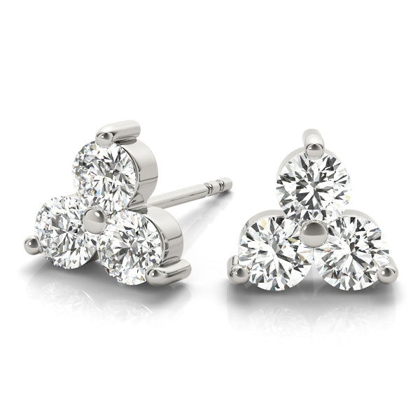 3-Stone Earrings