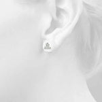 Lab Grown 3-Stone Earrings