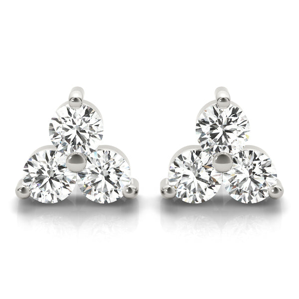 3-Stone Earrings
