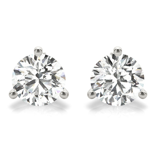 Prong Set Solitaire Earrings