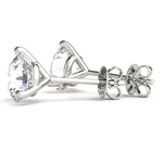 Lab Grown Prong Set Solitaire Earrings