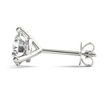 Lab Grown Prong Set Solitaire Earrings