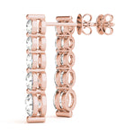Lab Grown Journey Drop Earrings