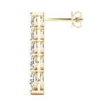 Lab Grown Journey Drop Earrings