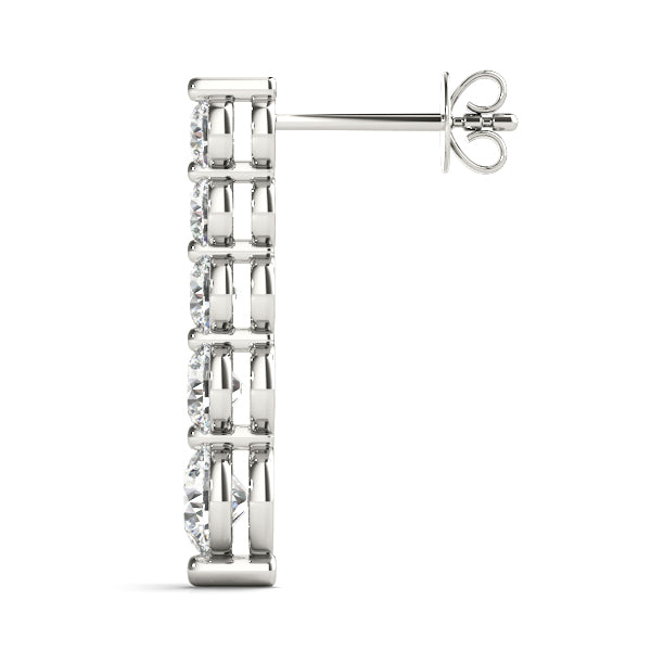 Lab Grown Journey Drop Earrings