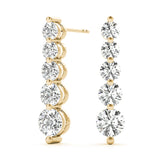 Lab Grown Journey Drop Earrings