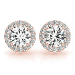 Round Halo Studs