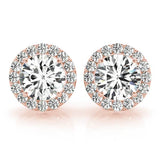 Round Halo Studs