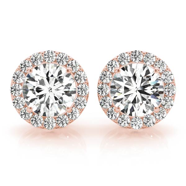 Round Halo Studs