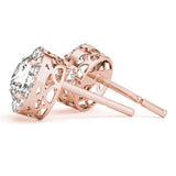Round Halo Studs