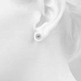 Round Halo Studs