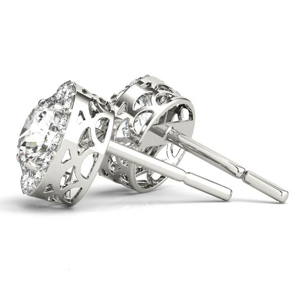 Round Halo Studs
