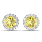 Round Halo Studs