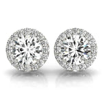Round Halo Studs