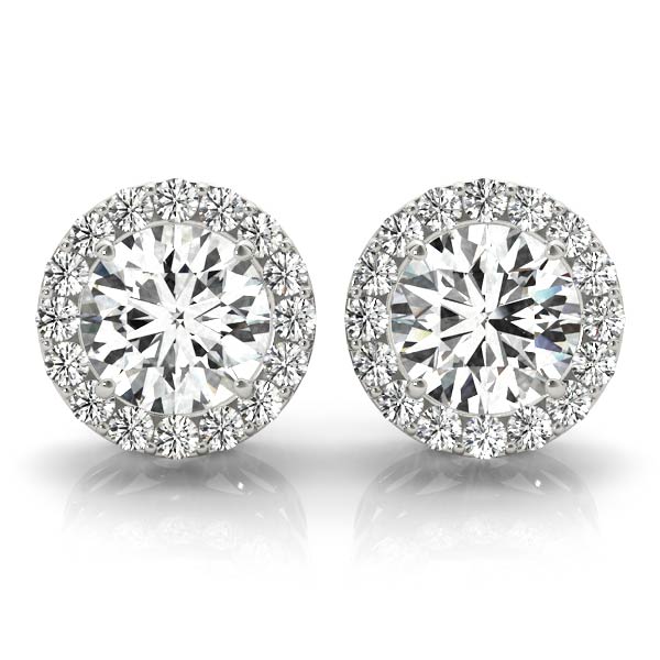 Round Halo Studs