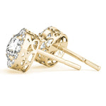 Round Halo Studs