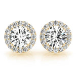 Round Halo Studs