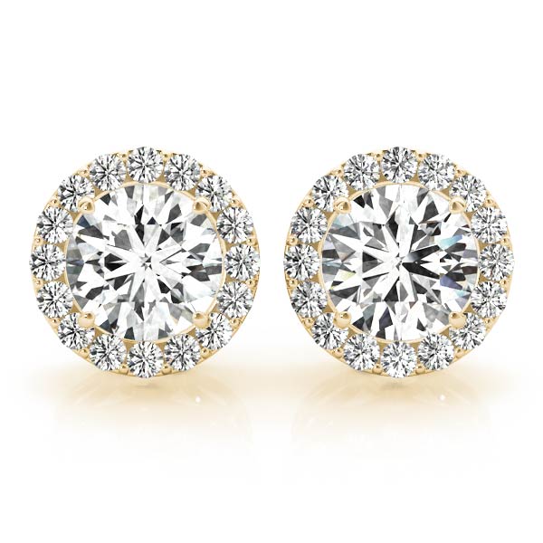 Round Halo Studs