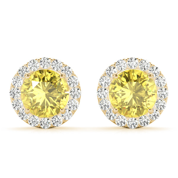 Round Halo Studs