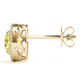 Round Halo Studs