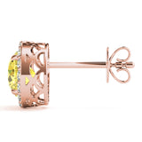Round Halo Studs