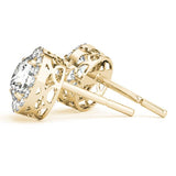Round Halo Studs