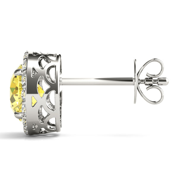 Round Halo Studs