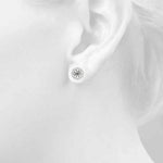Round Halo Studs