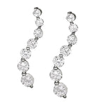 Natural Diamond Journey Drop Earrings