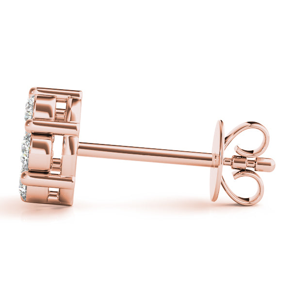 Lab Grown Diamond Cluster Studs