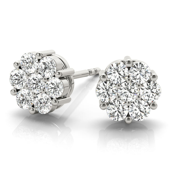 Diamond Cluster Studs