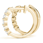 Diamond Shared-Prong Huggie Earrings