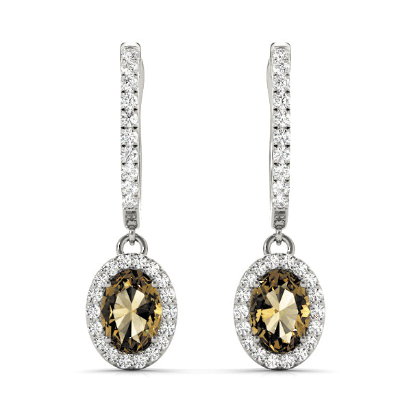 Lab Grown Earrings Halo