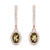 Lab Grown Earrings Halo