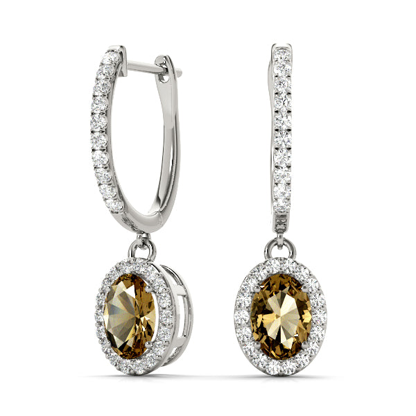 Lab Grown Earrings Halo