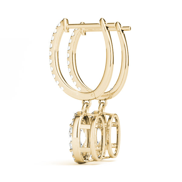 Lab Grown Earrings Halo