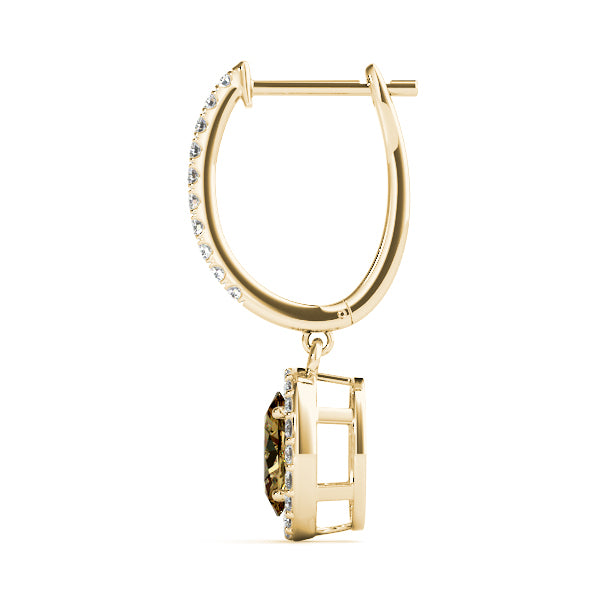Lab Grown Earrings Halo