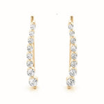 Lab Grown Diamond Bezel Set Fashion Ear Climbers