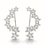 Lab Grown Diamond Star Ear Climbers