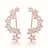 Lab Grown Diamond Star Ear Climbers