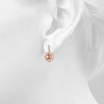 Vintage-Inspired Halo Drop Earrings
