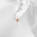 Vintage-Inspired Halo Drop Earrings