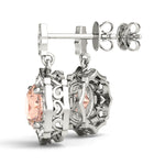 Vintage-Inspired Halo Drop Earrings