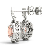 Vintage-Inspired Halo Drop Earrings