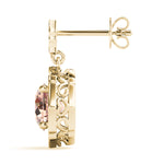 Vintage-Inspired Halo Drop Earrings