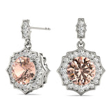 Vintage-Inspired Halo Drop Earrings
