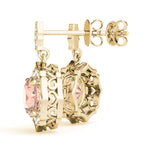 Vintage-Inspired Halo Drop Earrings