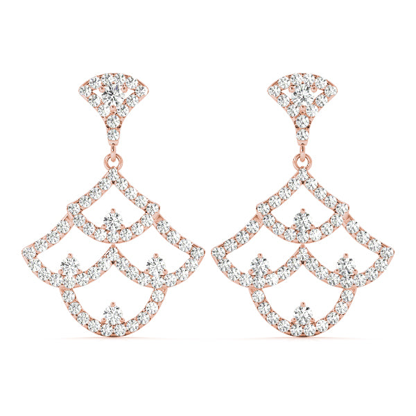 Natural Diamond Fashion Drop Earrings